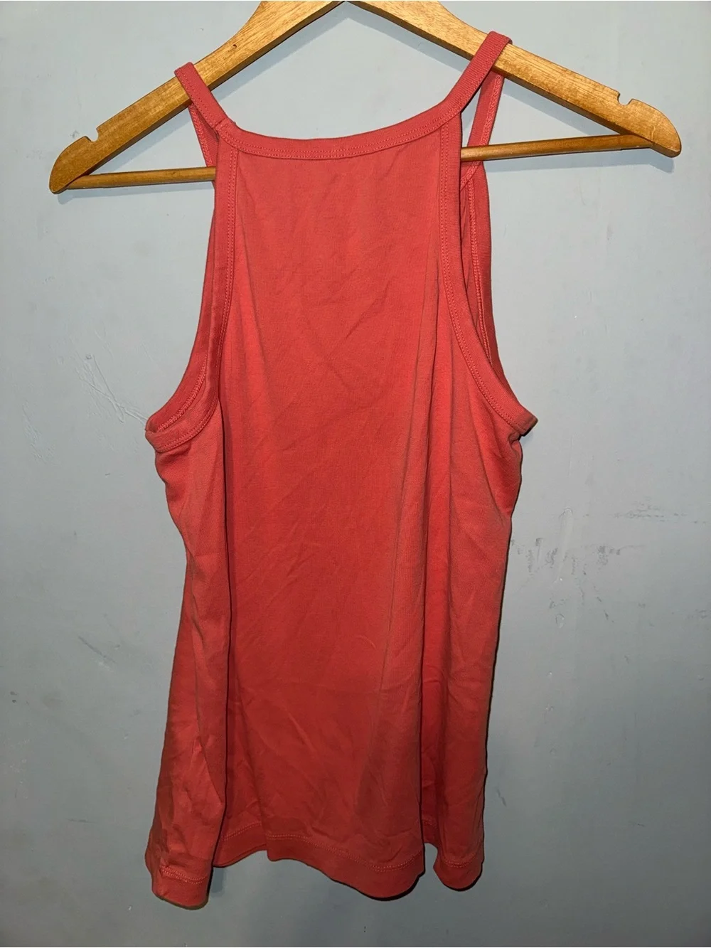 Anthropologie high-neck cotton pullover tank top